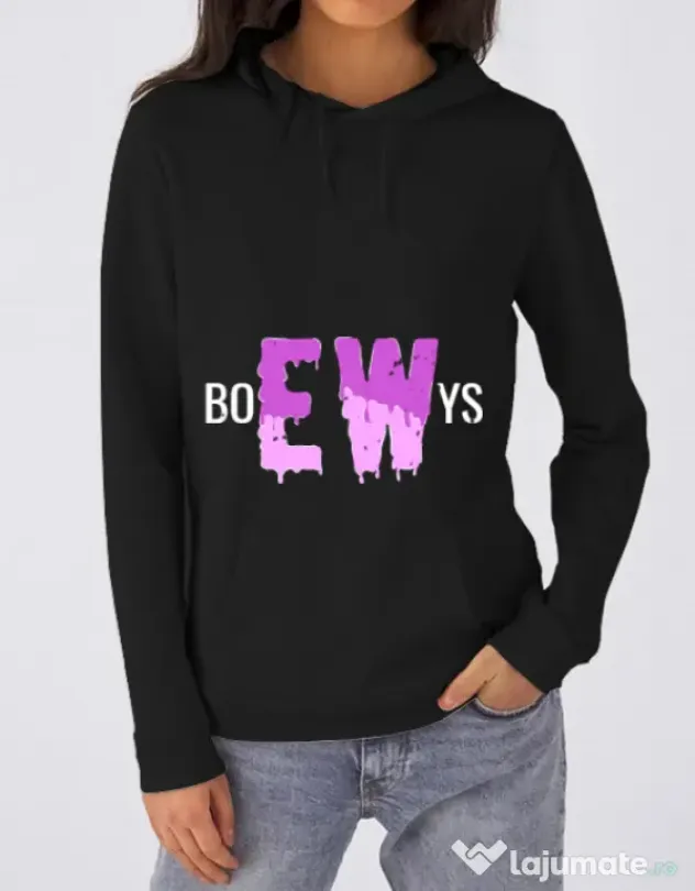 Hoodie dama cu gluga Ew Negru