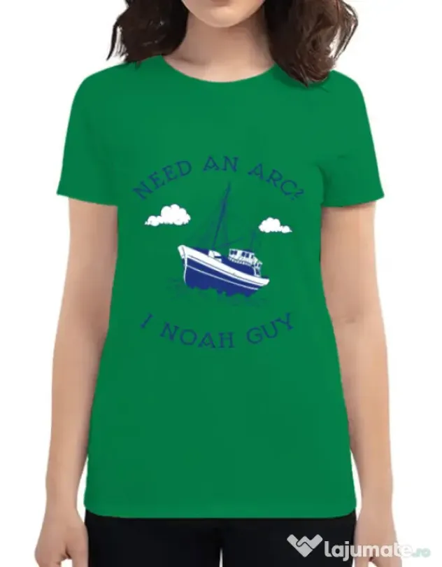 Tricou ADLER dama Need an arc? Verde mediu