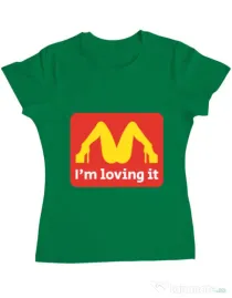 Tricou ADLER dama I'm loving it Verde mediu