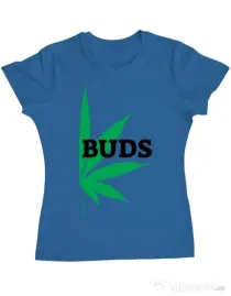 Tricou ADLER dama Best buds 2 Albastru azuriu