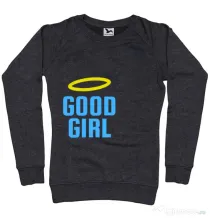 Bluza ADLER dama Good girl Negru melanj