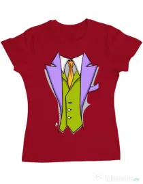 Tricou ADLER dama Gentleman suit Rosu
