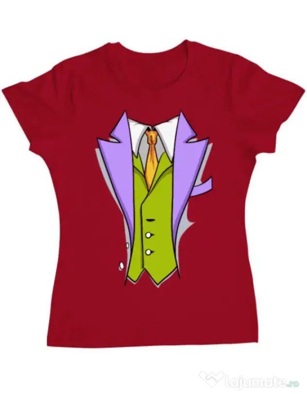 Tricou ADLER dama Gentleman suit Rosu
