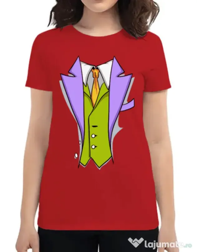 Tricou ADLER dama Gentleman suit Rosu