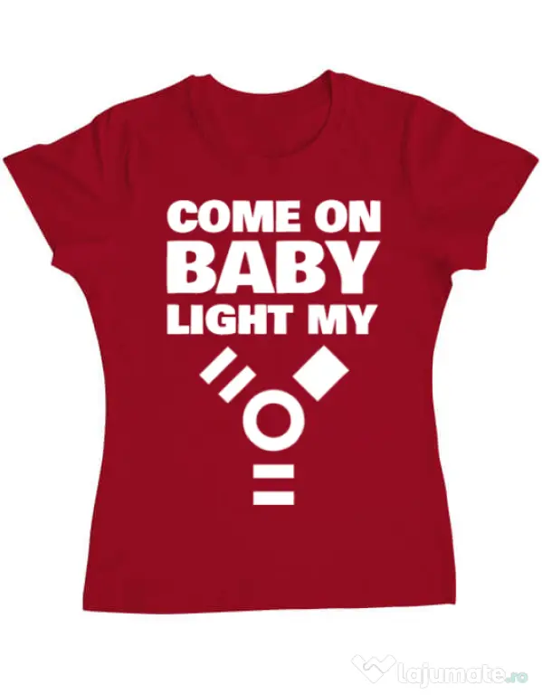 Tricou ADLER dama Come on baby Rosu