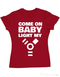 Tricou ADLER dama Come on baby Rosu