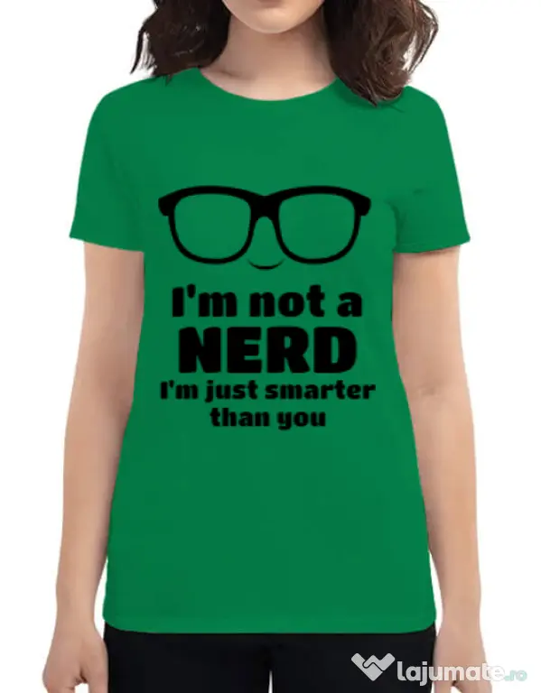 Tricou ADLER dama Smarter than you Verde mediu