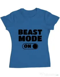 Tricou ADLER dama Beast mode Albastru azuriu