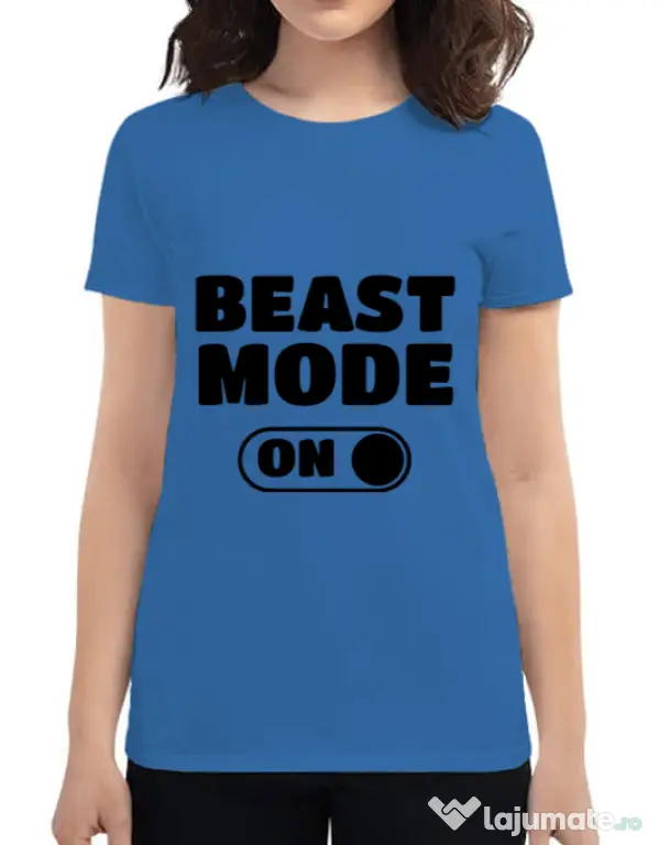 Tricou ADLER dama Beast mode Albastru azuriu
