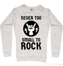 Bluza ADLER dama Never too small to rock Migdala melanj