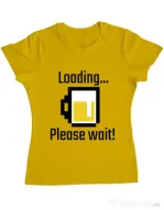 Tricou ADLER dama Beer loading Galben