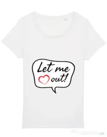 Tricou STANLEY STELLA dama Let me out Alb