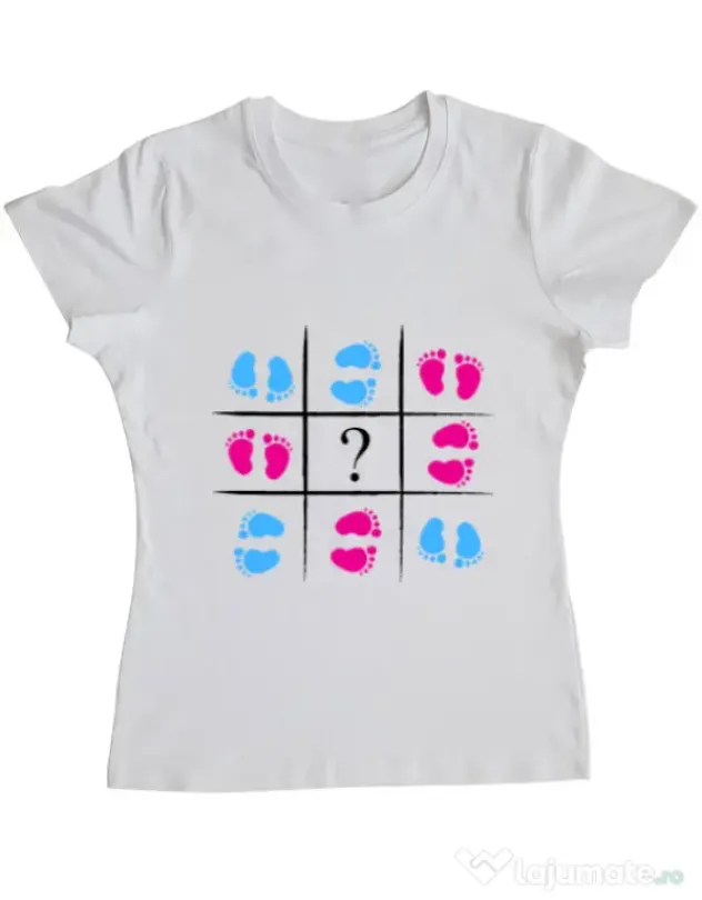 Tricou ADLER dama Baby Steps Alb