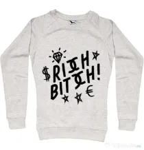 Bluza ADLER dama Rich bitch Migdala melanj