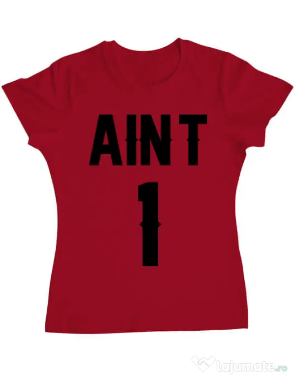 Tricou ADLER dama Ain t one Rosu