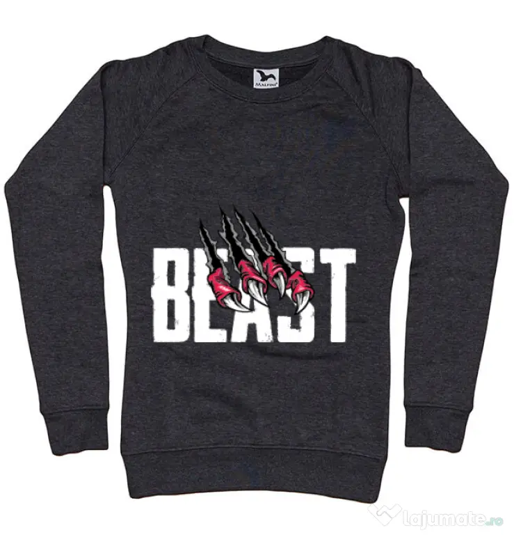Bluza ADLER dama Beast Negru melanj