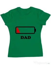 Tricou ADLER dama Dad battery Verde mediu