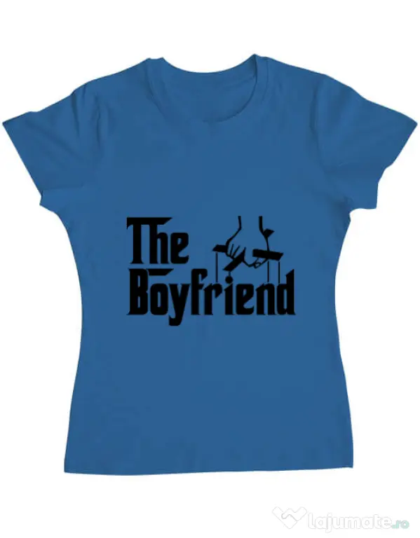 Tricou ADLER dama The boyfriend Albastru azuriu