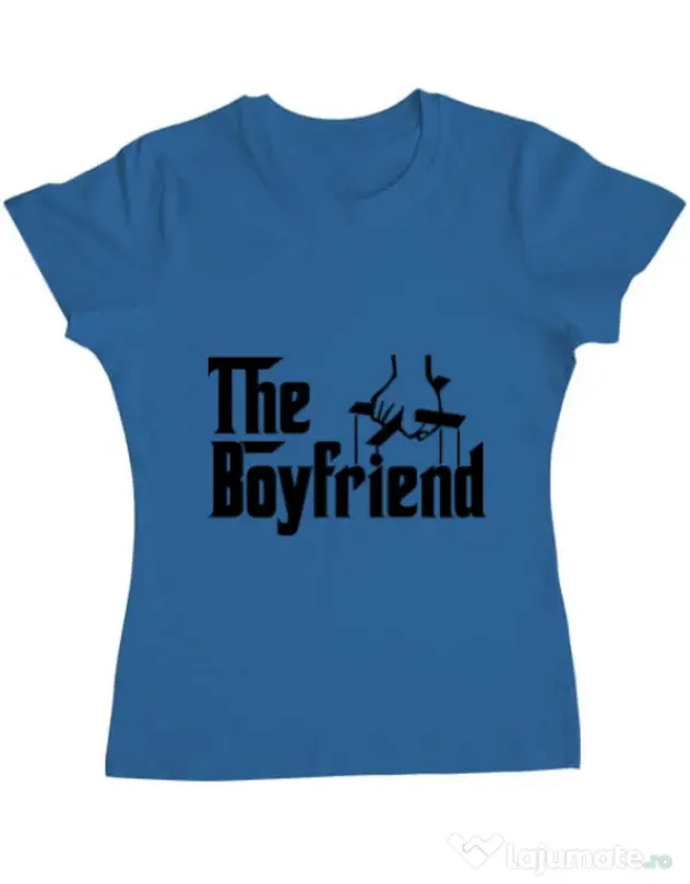 Tricou ADLER dama The boyfriend Albastru azuriu