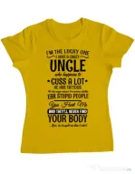 Tricou ADLER dama The lucky one Galben