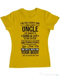 Tricou ADLER dama The lucky one Galben