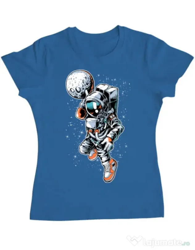 Tricou ADLER dama Astronaut Albastru azuriu