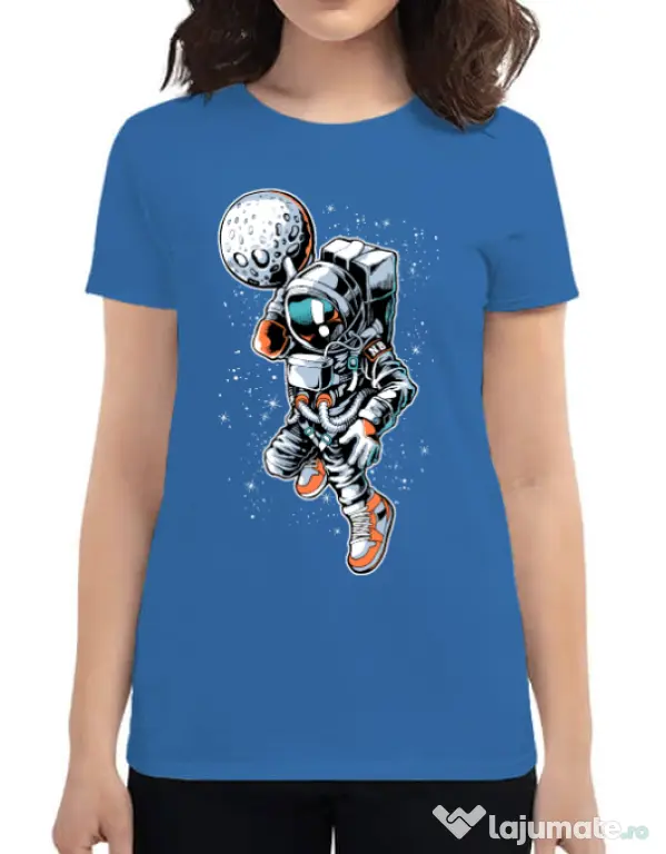 Tricou ADLER dama Astronaut Albastru azuriu