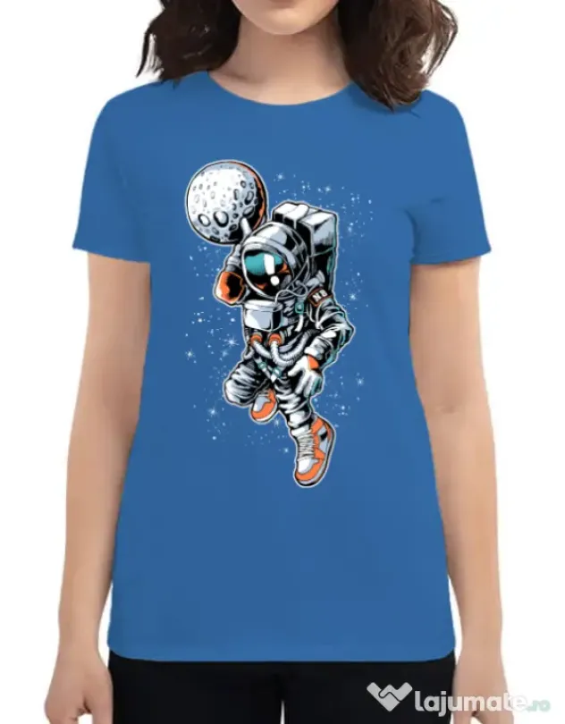 Tricou ADLER dama Astronaut Albastru azuriu