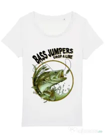Tricou STANLEY STELLA dama Bass jumpers drop a line Alb
