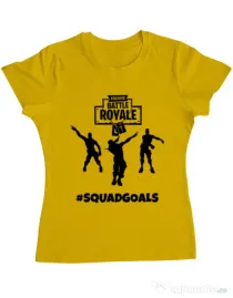 Tricou ADLER dama Squad goals Galben