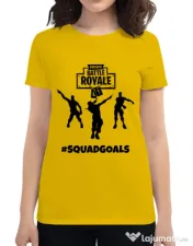 Tricou ADLER dama Squad goals Galben 