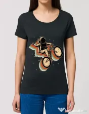 Tricou STANLEY STELLA dama Cycling space Negru 