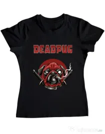 Tricou ADLER dama Deadpug Negru
