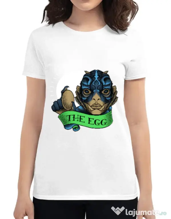 Tricou ADLER dama Shape of water Alb