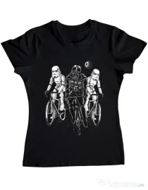 Tricou ADLER dama Star bikers Negru