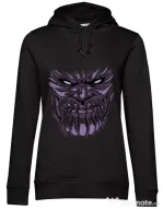 Hoodie dama cu gluga Thanos mask Negru