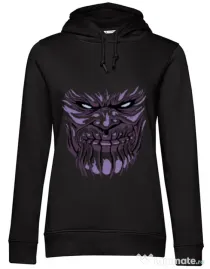 Hoodie dama cu gluga Thanos mask Negru