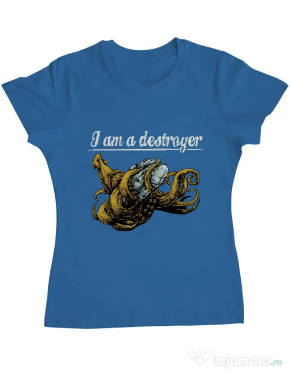 Tricou ADLER dama Destroyer Albastru azuriu