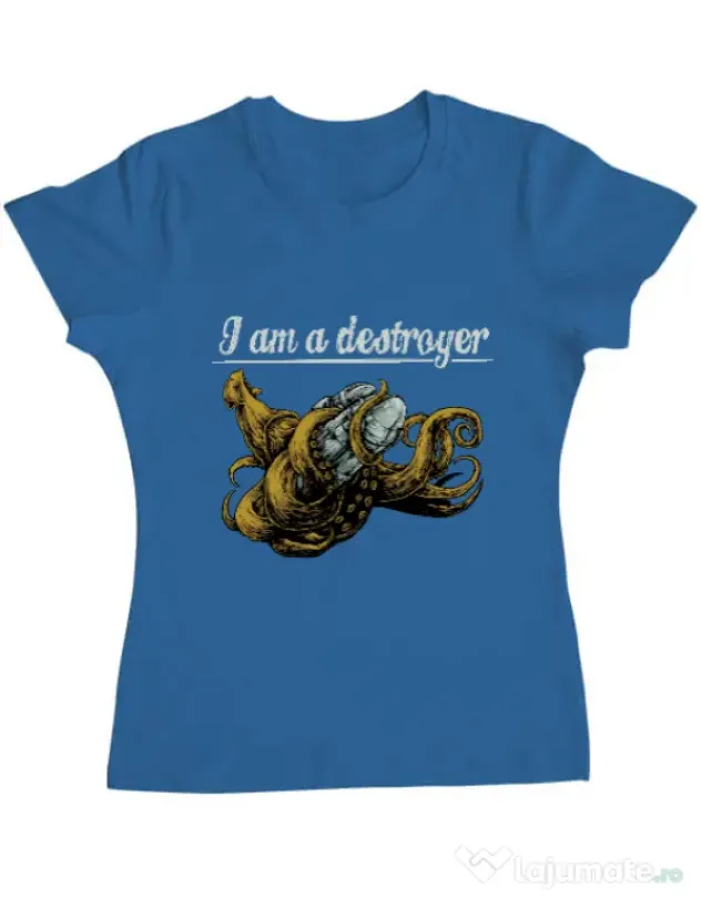 Tricou ADLER dama Destroyer Albastru azuriu