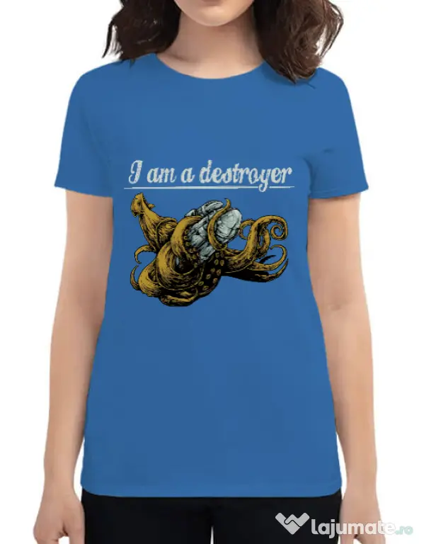 Tricou ADLER dama Destroyer Albastru azuriu