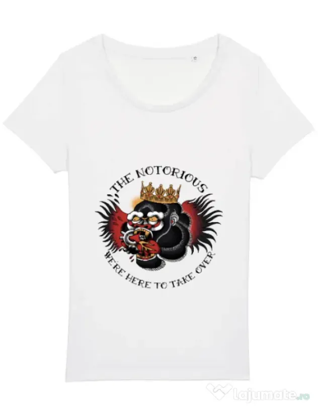 Tricou STANLEY STELLA dama The notorious Alb