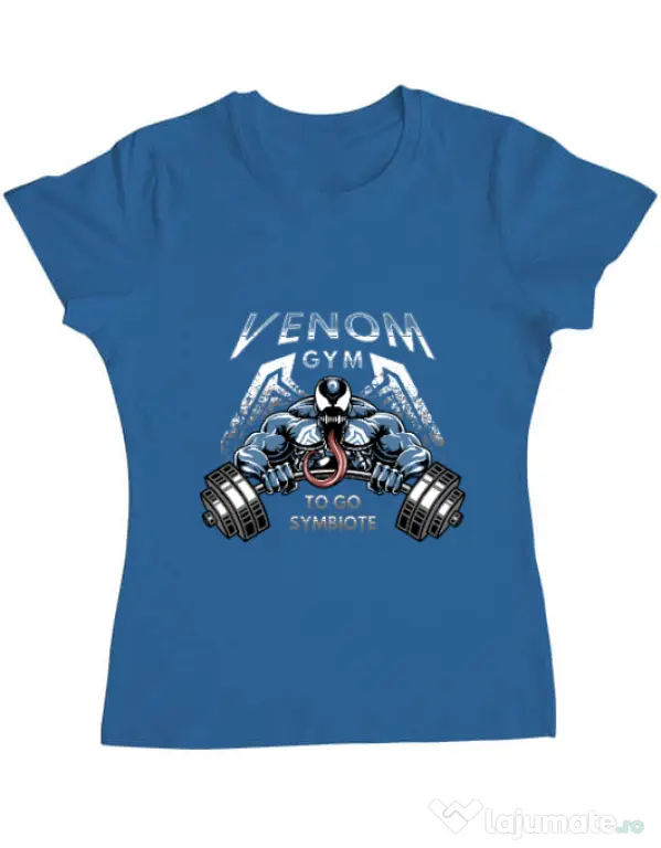 Tricou ADLER dama Venom gym Albastru azuriu