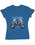 Tricou ADLER dama Venom gym Albastru azuriu