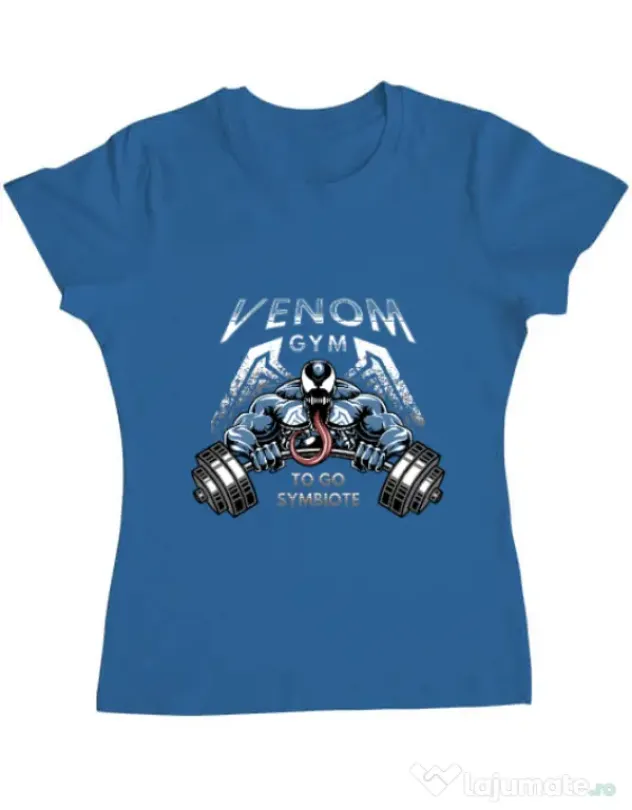 Tricou ADLER dama Venom gym Albastru azuriu