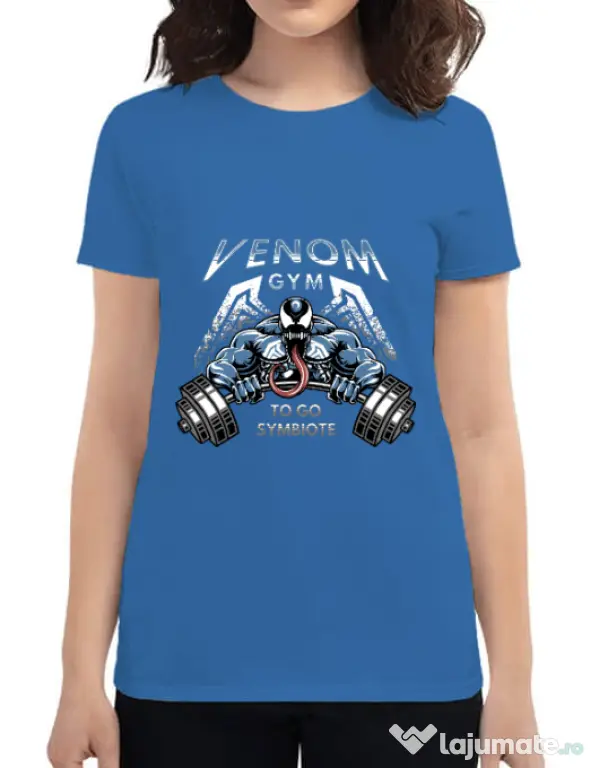 Tricou ADLER dama Venom gym Albastru azuriu