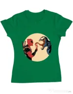 Tricou ADLER dama Venom icecream Verde mediu