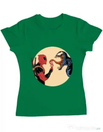 Tricou ADLER dama Venom icecream Verde mediu