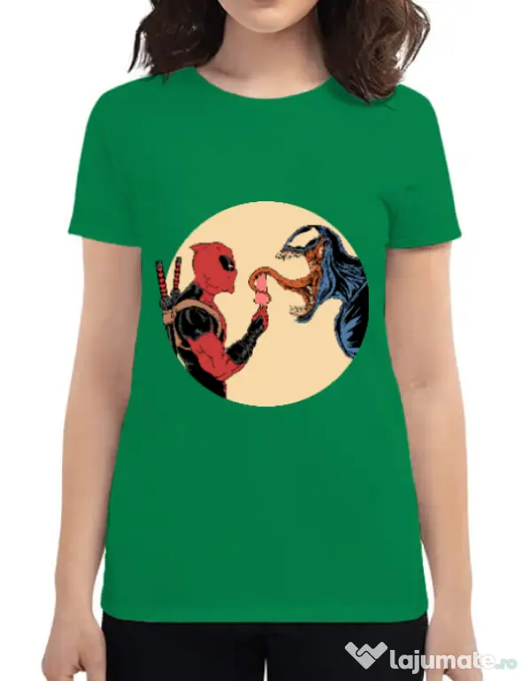 Tricou ADLER dama Venom icecream Verde mediu