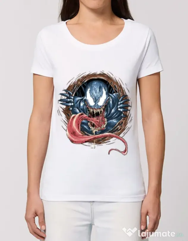 Tricou STANLEY STELLA dama Venom rise Alb