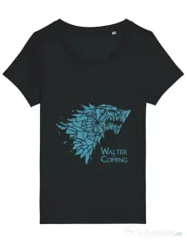 Tricou STANLEY STELLA dama Walter is coming Negru
